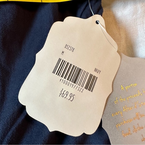 NWT Alter’d State, Medium, Navy Blue sleeveless dress. Lace hem. - Picture 8 of 11